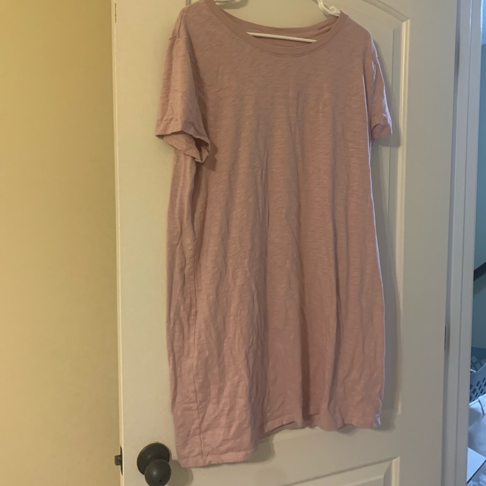 Light Pink T-Shirt Dress